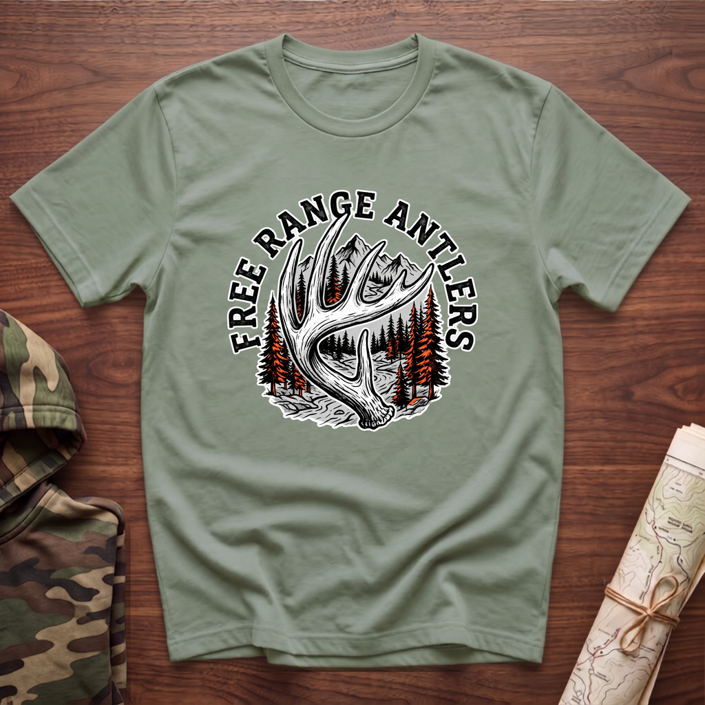Free Range Antlers T-Shirt