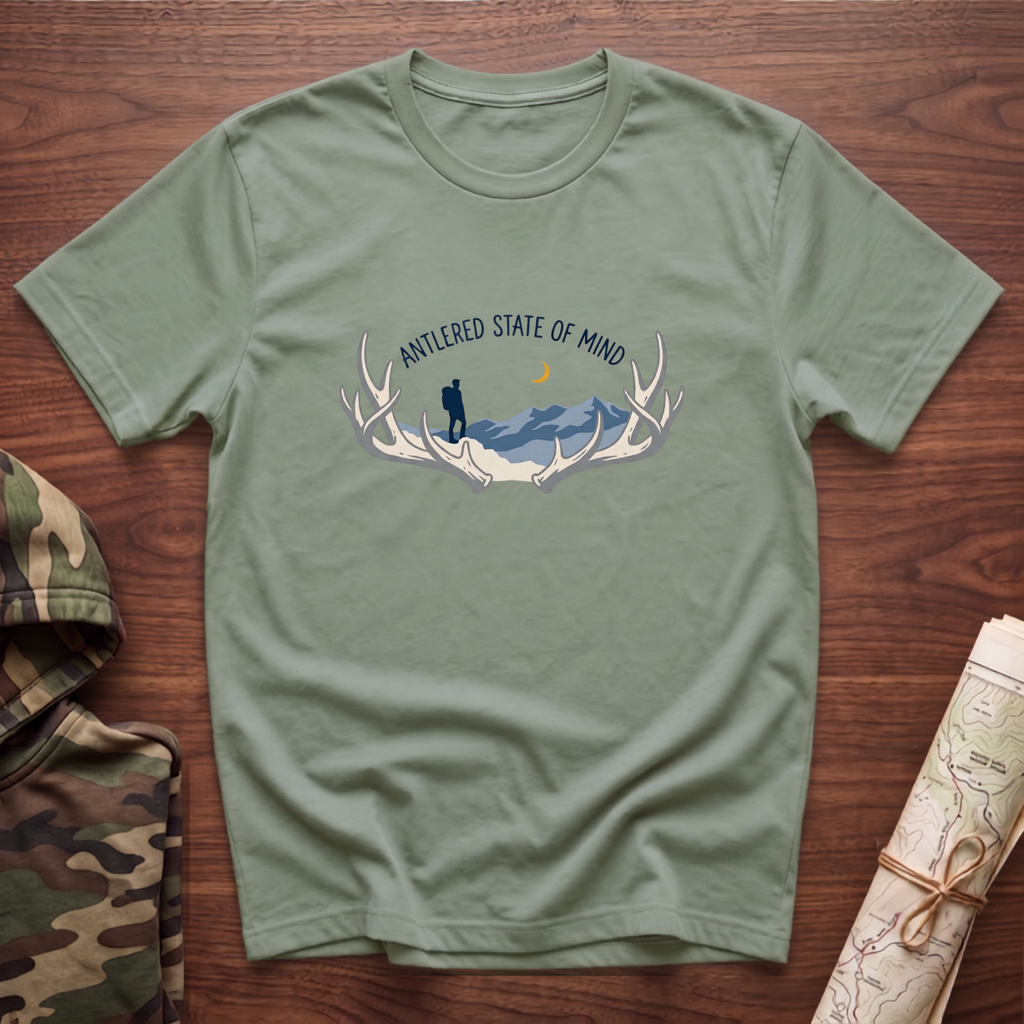 Antlered State Of Mind Hiker T-Shirt