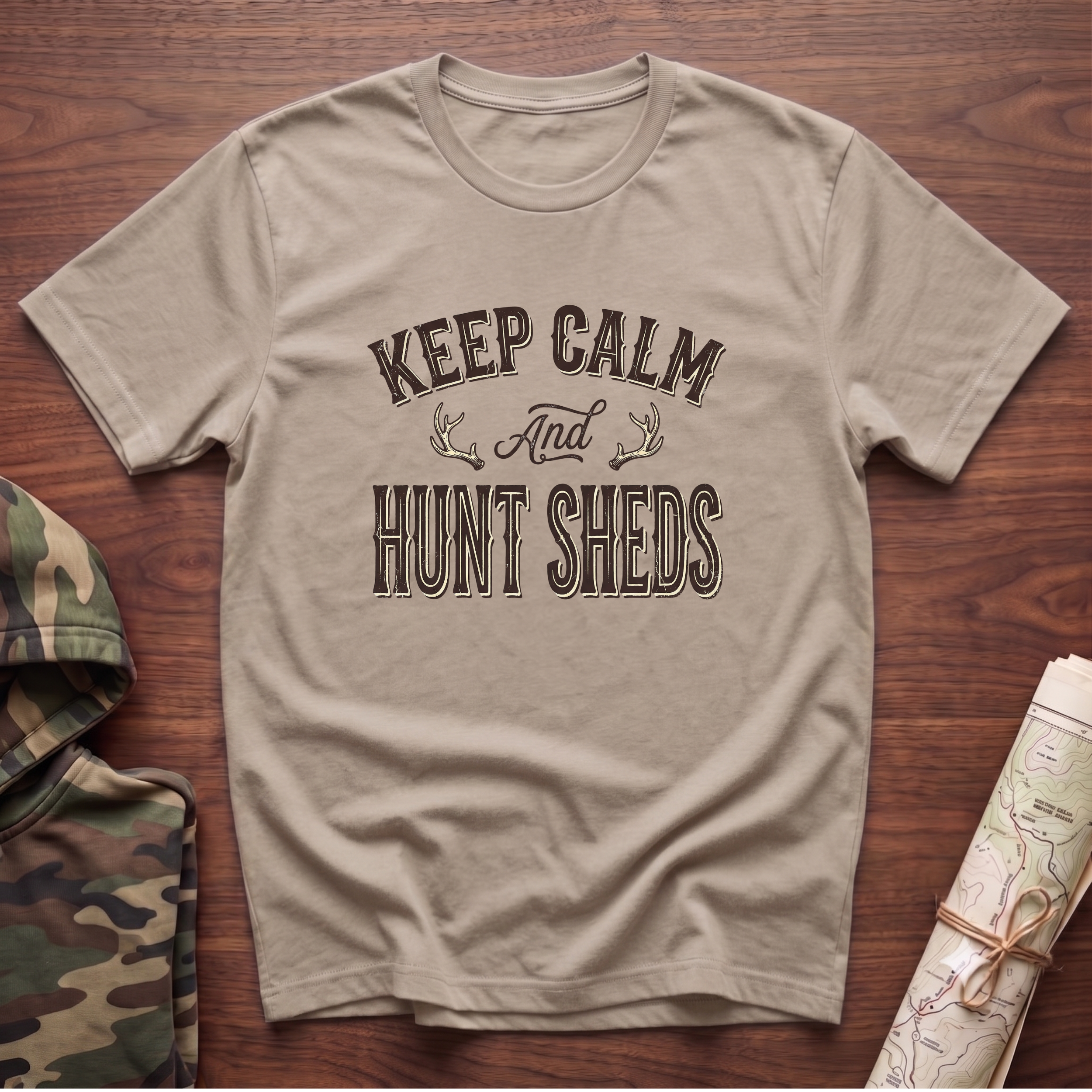 Keep Calm & Hunt Sheds T-Shirt