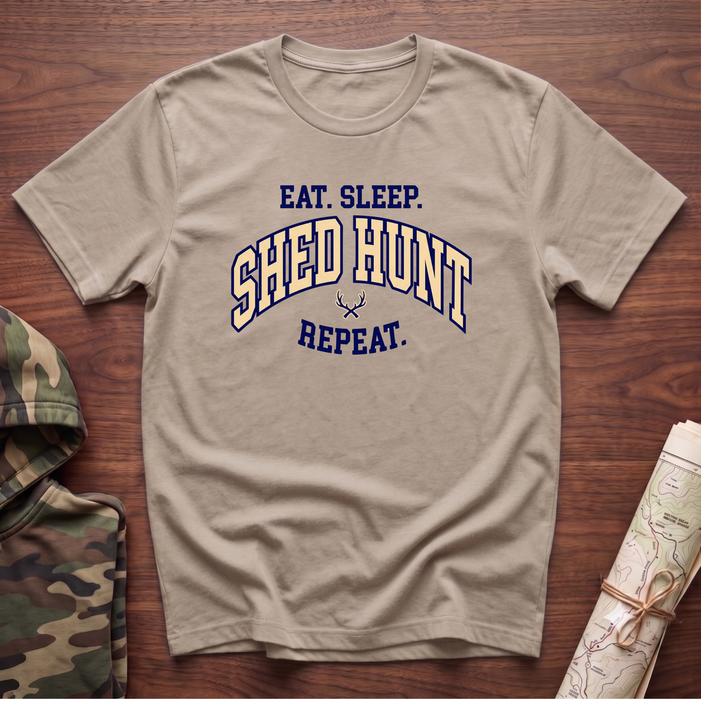 Eat. Sleep. Shed Hunt. Repeat. T-Shirt