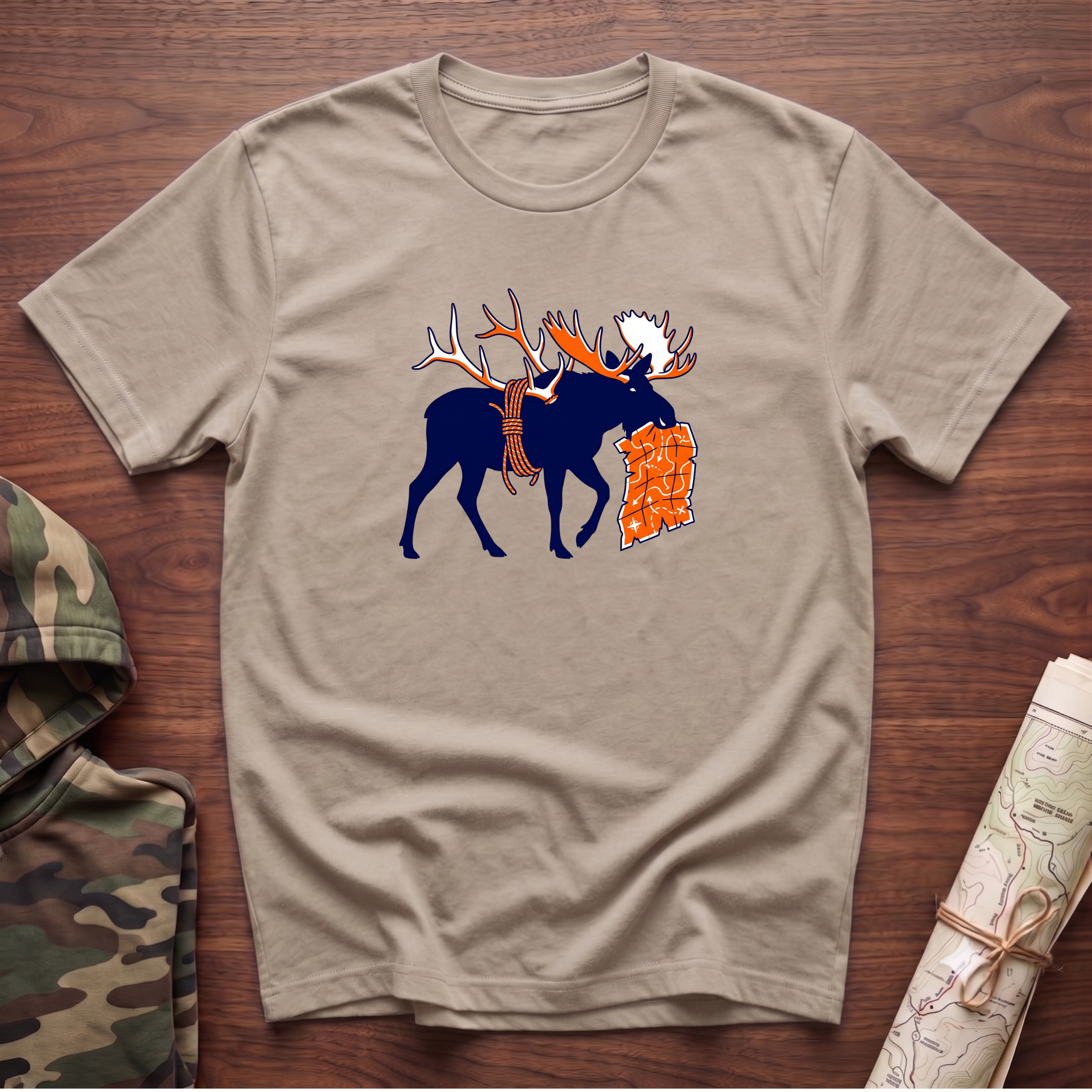 The Moose With The Map T-Shirt