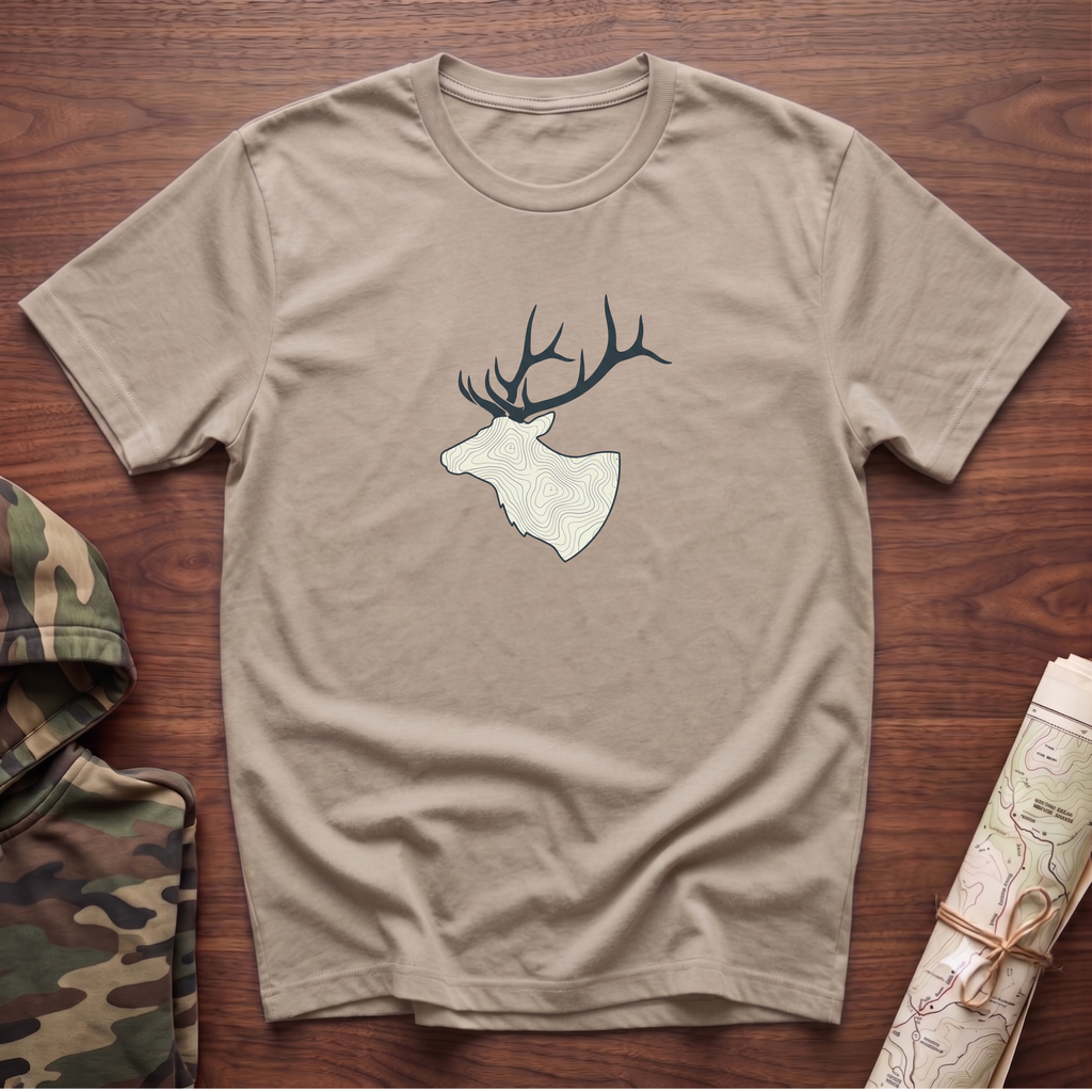 Elk Topography Silhouette T-Shirt