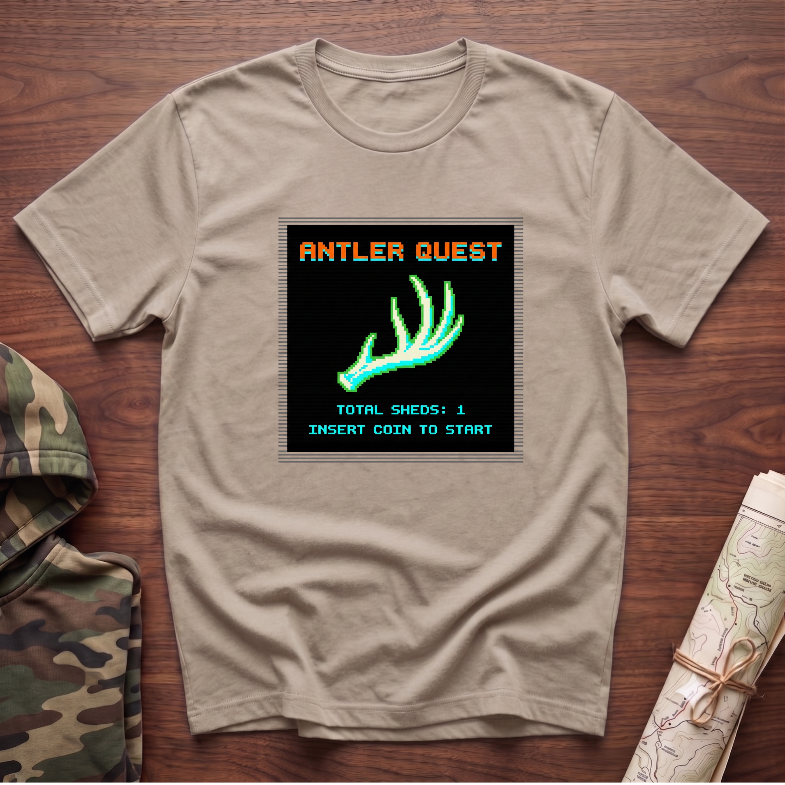 Antler Quest Pixel T-Shirt