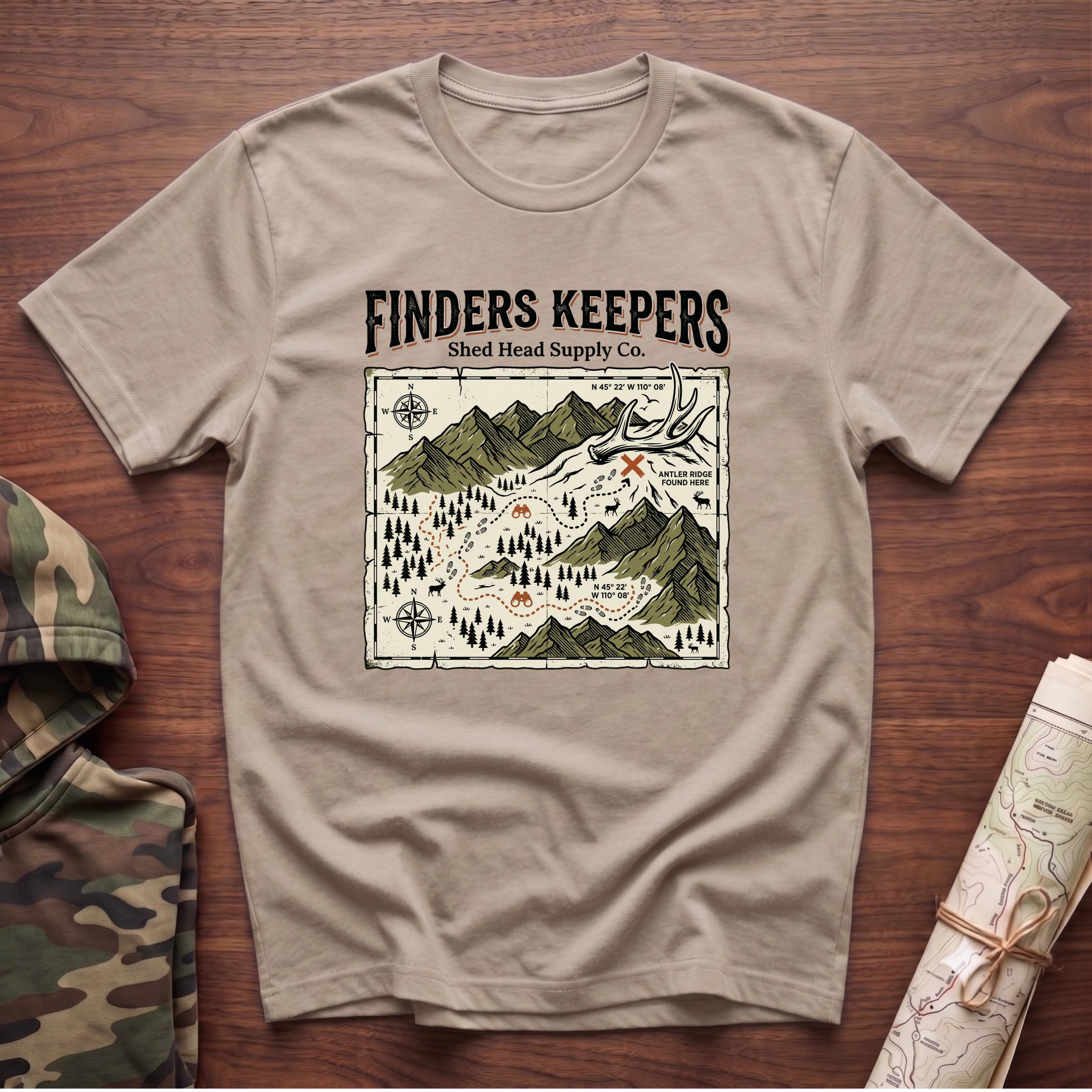 Finders Keepers Treasure Map T-Shirt
