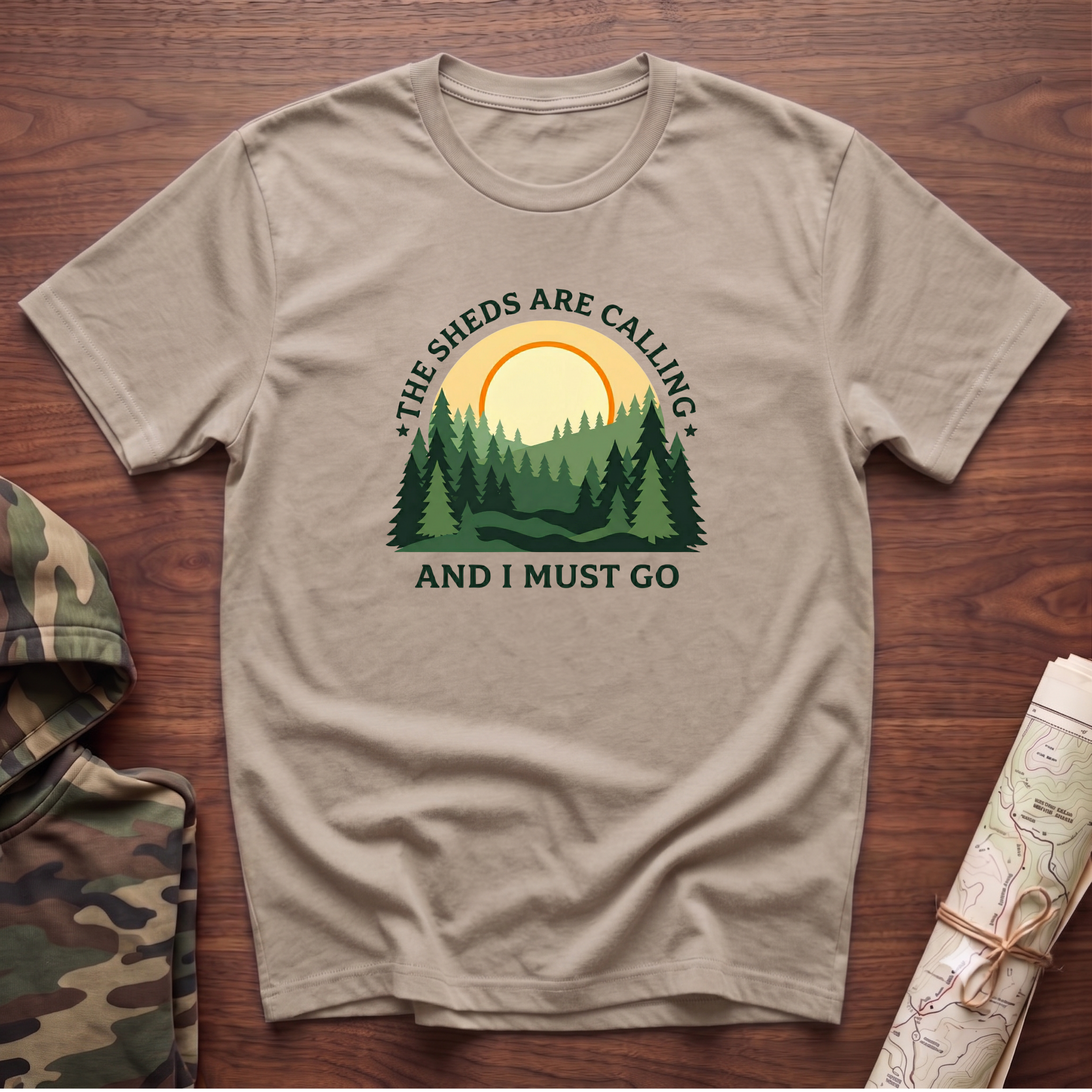 The Sheds Are Calling Sunrise T-Shirt