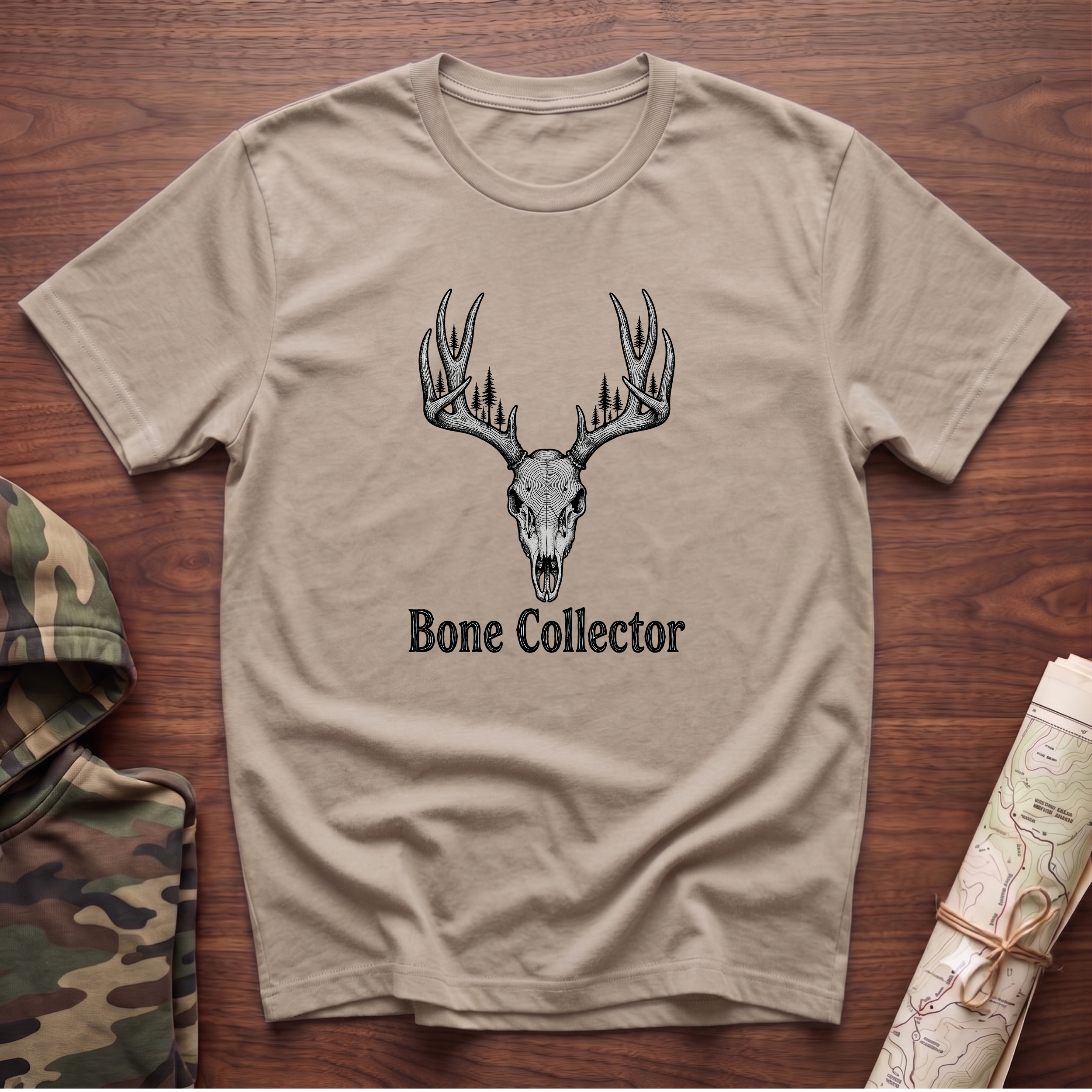Bone Collector Branching Skull T-Shirt