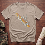 Sunset Stripe Elk Sheds T-Shirt