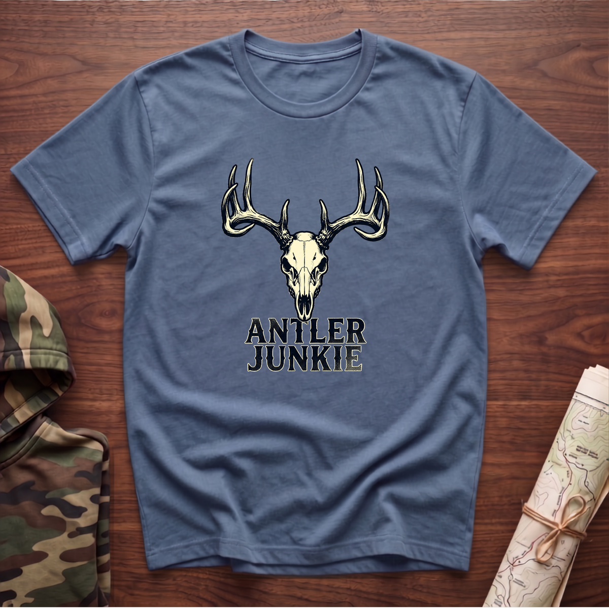 Antler Junkie Skull T-Shirt