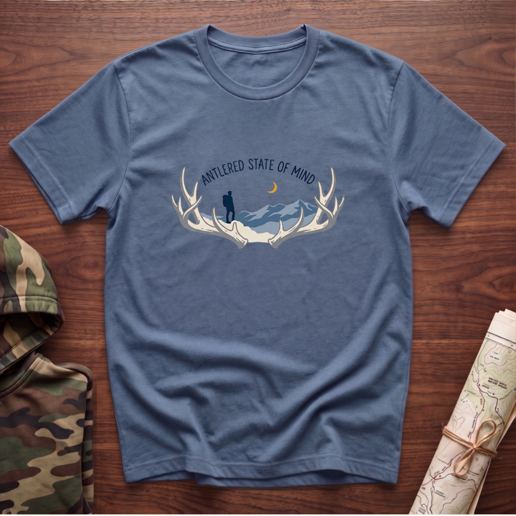 Antlered State Of Mind Hiker T-Shirt