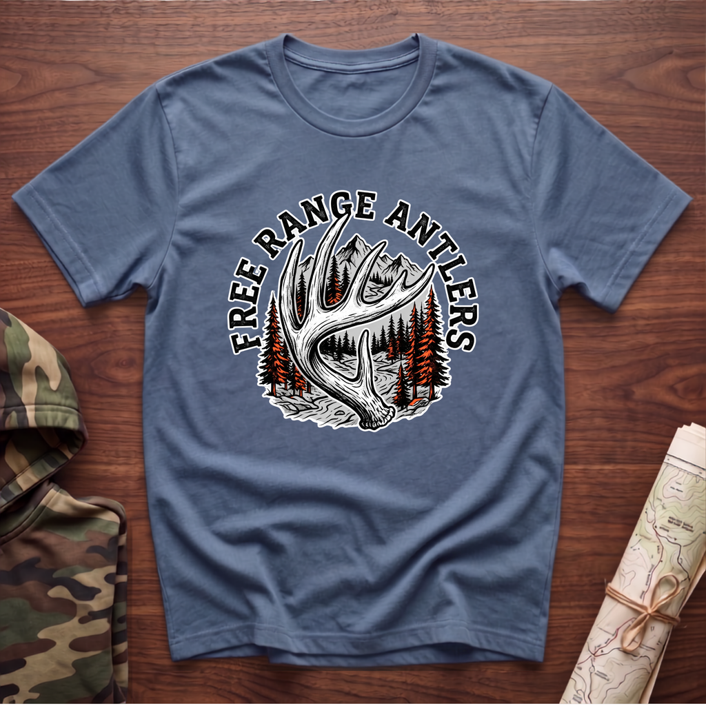 Free Range Antlers T-Shirt