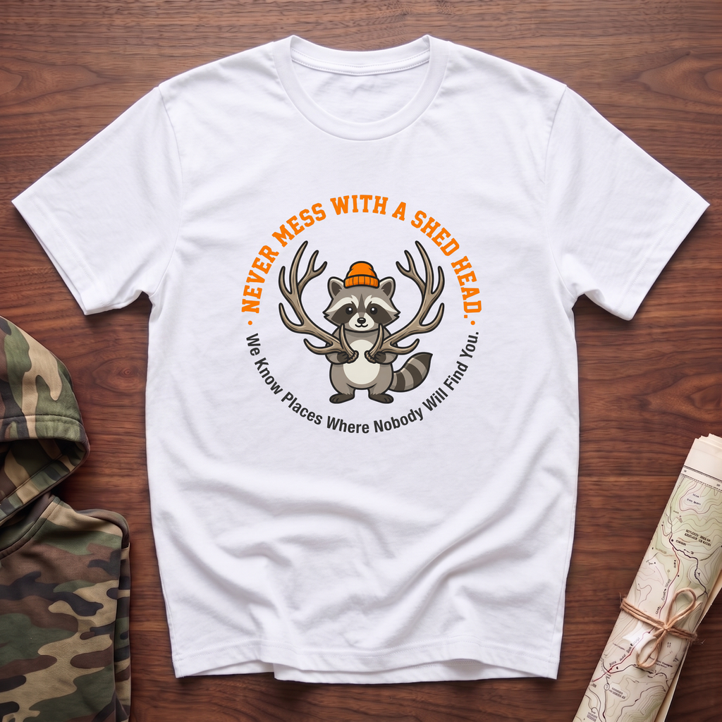 Never Mess With A Shed Head Raccoon T-Shirt