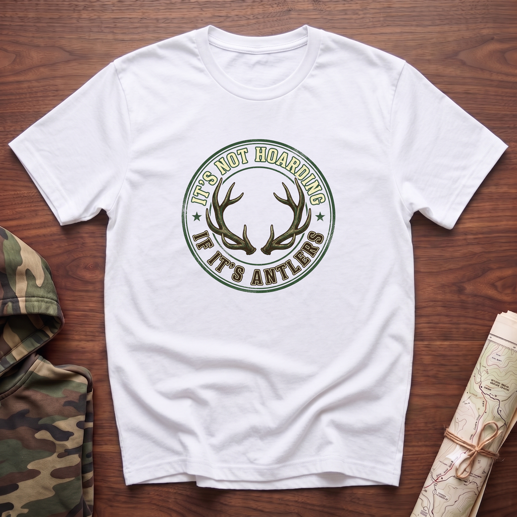 It's Not Hoarding if it's Antlers T-Shirt