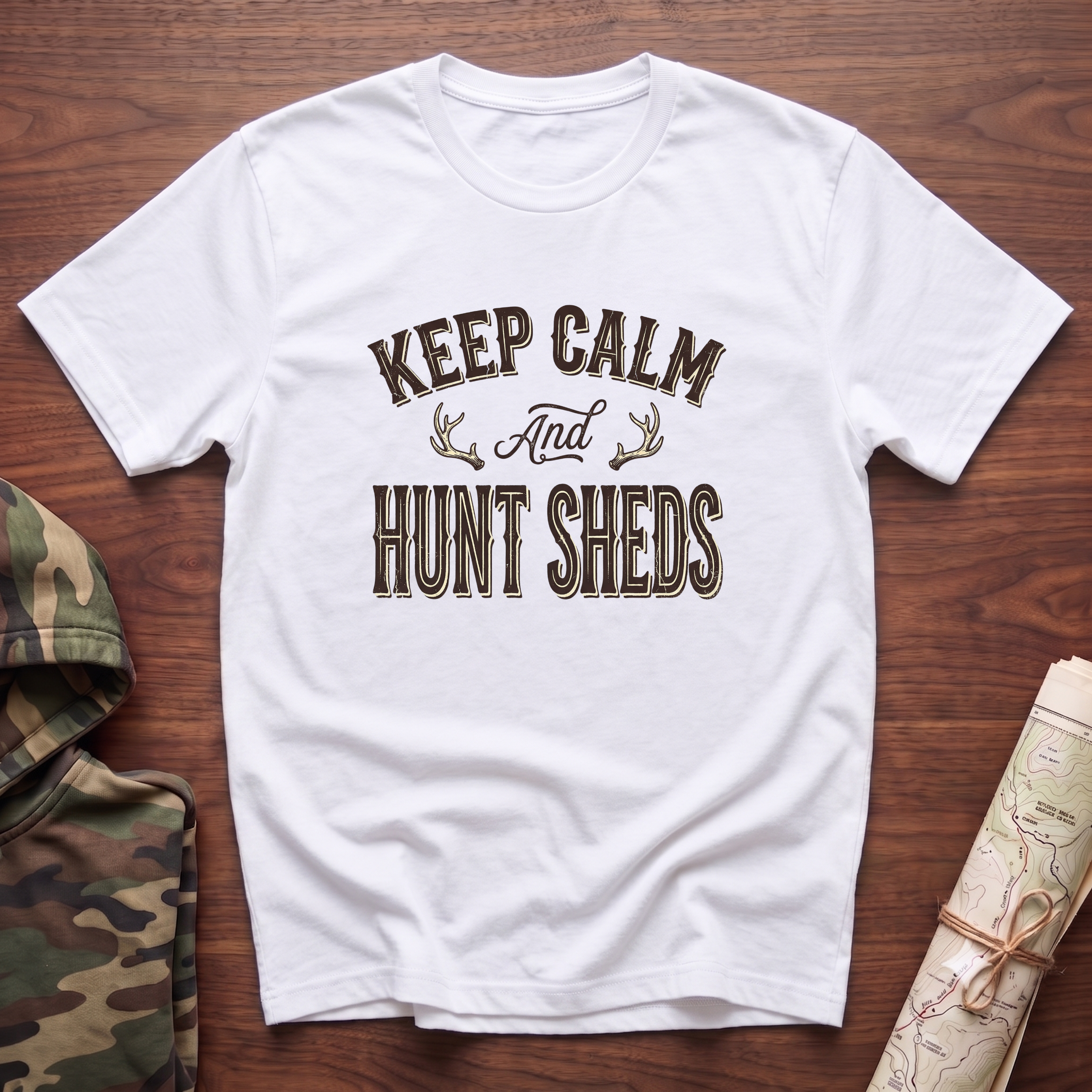 Keep Calm & Hunt Sheds T-Shirt