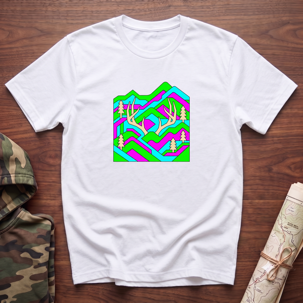 Neon Mountain Sheds T-Shirt