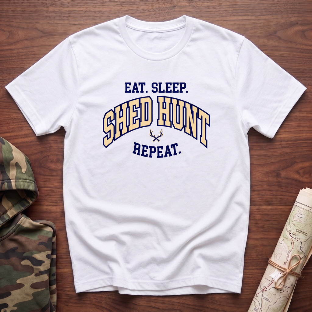 Eat. Sleep. Shed Hunt. Repeat. T-Shirt