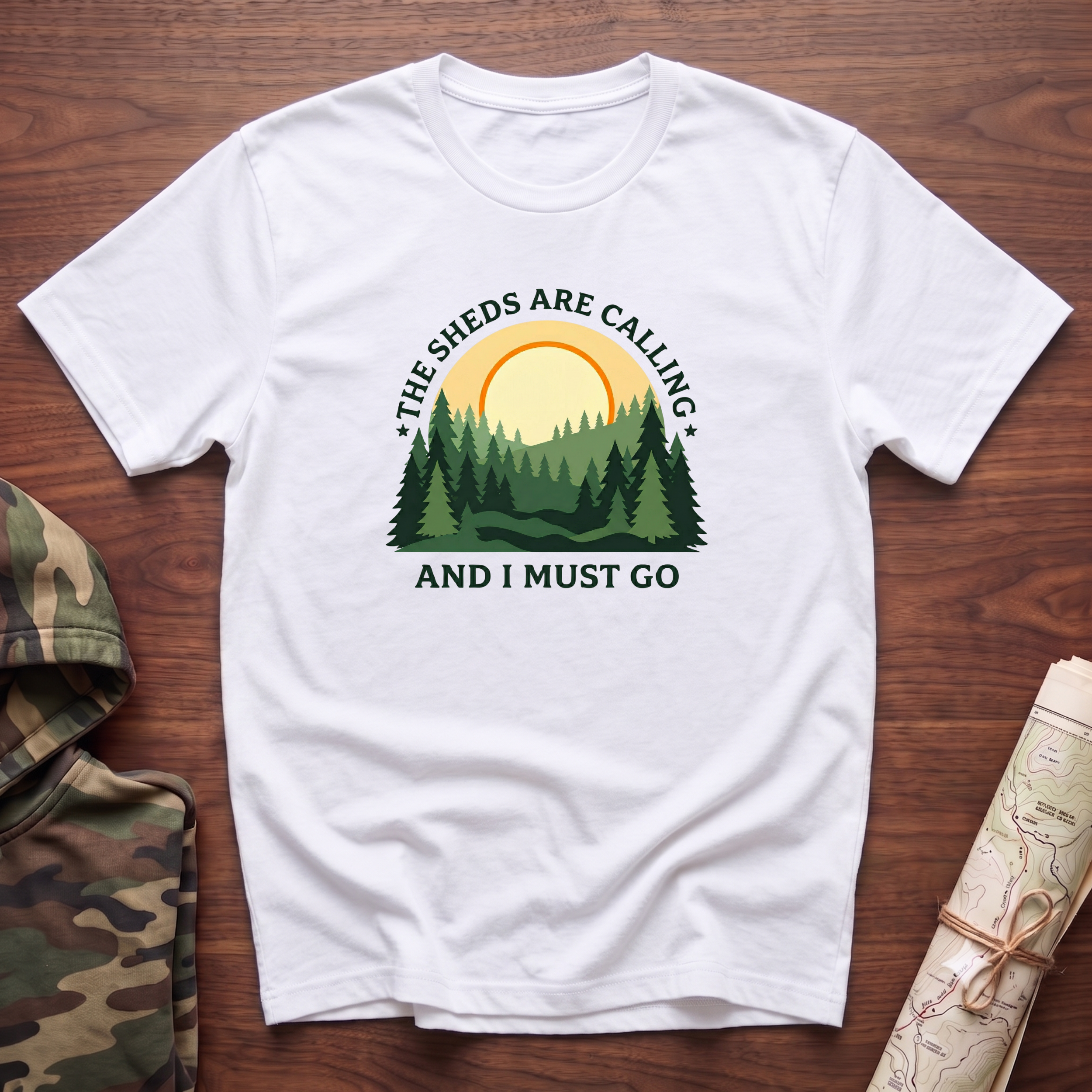 The Sheds Are Calling Sunrise T-Shirt