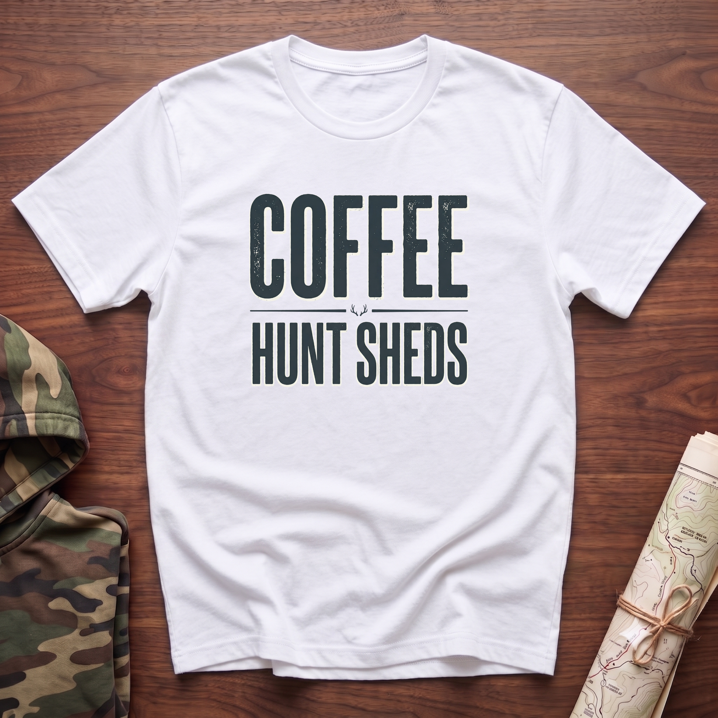 Drink Coffee & Hunt Sheds T-Shirt