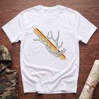 Sunset Stripe Elk Sheds T-Shirt