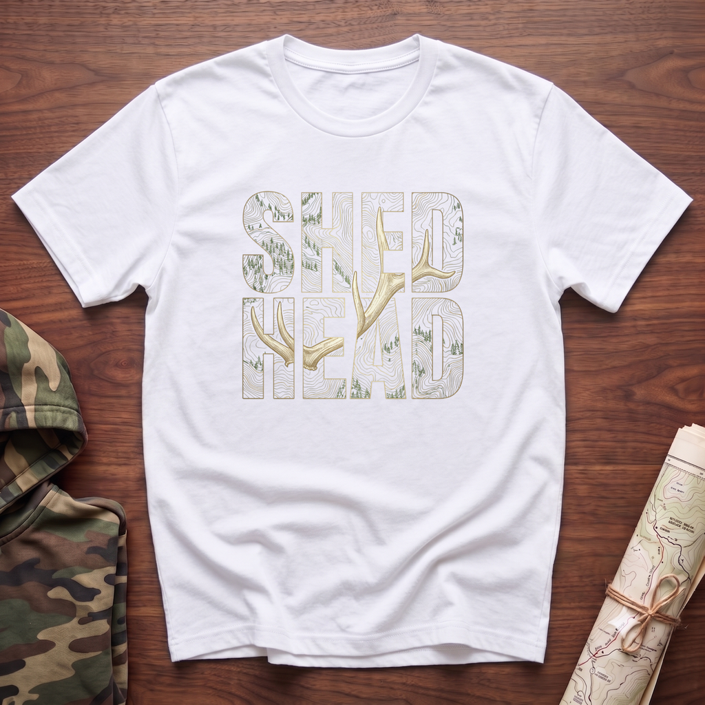 SHED HEAD Elk Antler Topography T-Shirt